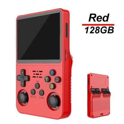 Handheld Game Console 3.5Inch IPS Screen 128G Classic Retro Consoles Arkos System Portable Pocket Video Game Player